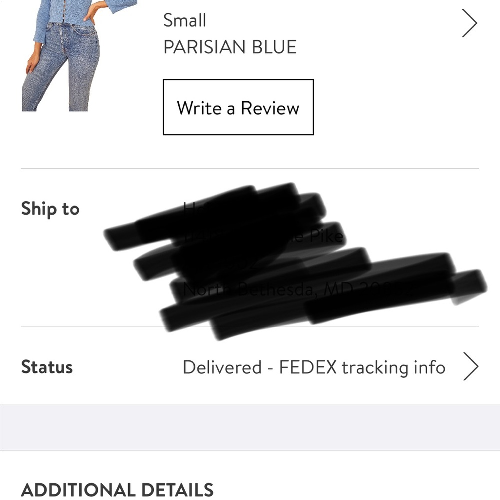 Reformation Blue Ribbed Button-Up Top - Picture 7 of 7